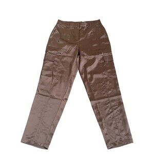 Bailey/44 Cargo Utility Pants Womens Size 4 Brown Straight Leg Mid Rise